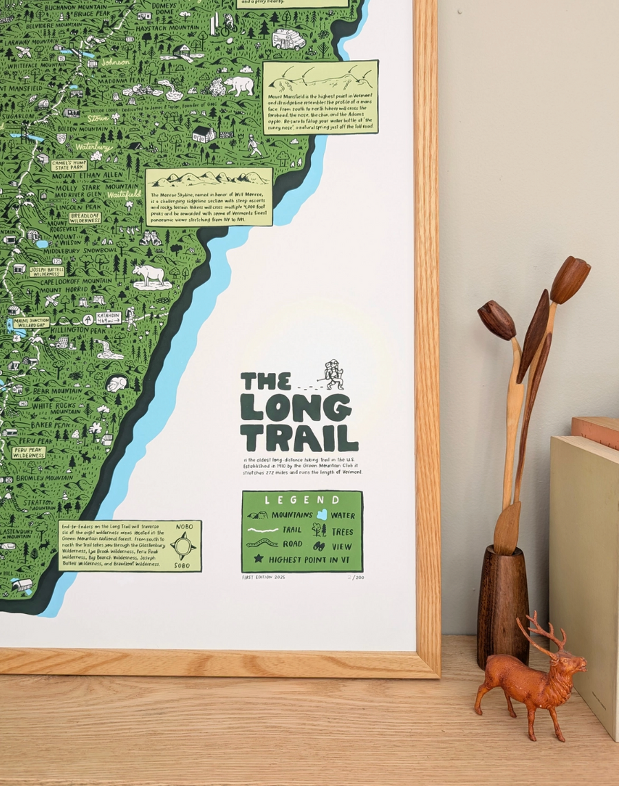 Long Trail Limited Edition Print - 18 x 24