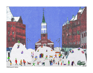 Church St. Winter Mini Print