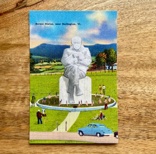 Bernie Sanders Statue Postcard