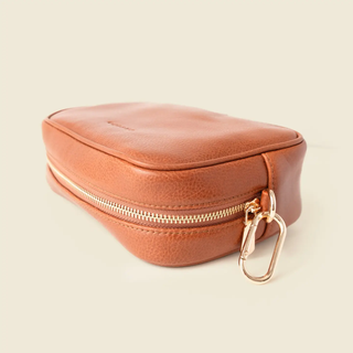 Large Leather Cosmetic Bag
