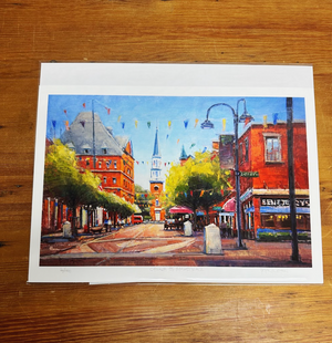 PETER HUNTOON 11X14 PRINT - Church Street Marketplace Summer