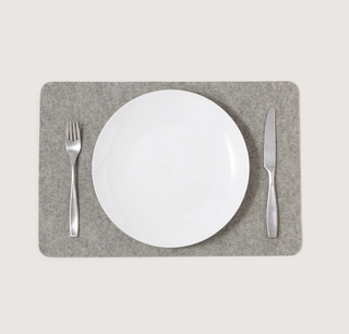 Merino Wool Felt Placemat - Granite