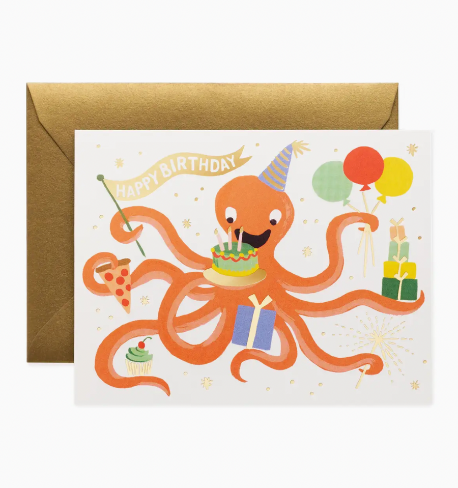 Octopus Birthday Card - RP5