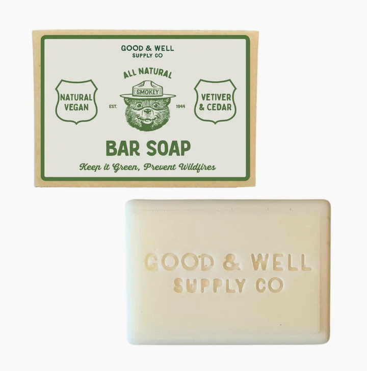 Smokey Bear Bar Soap - Vetiver &amp; Cedar