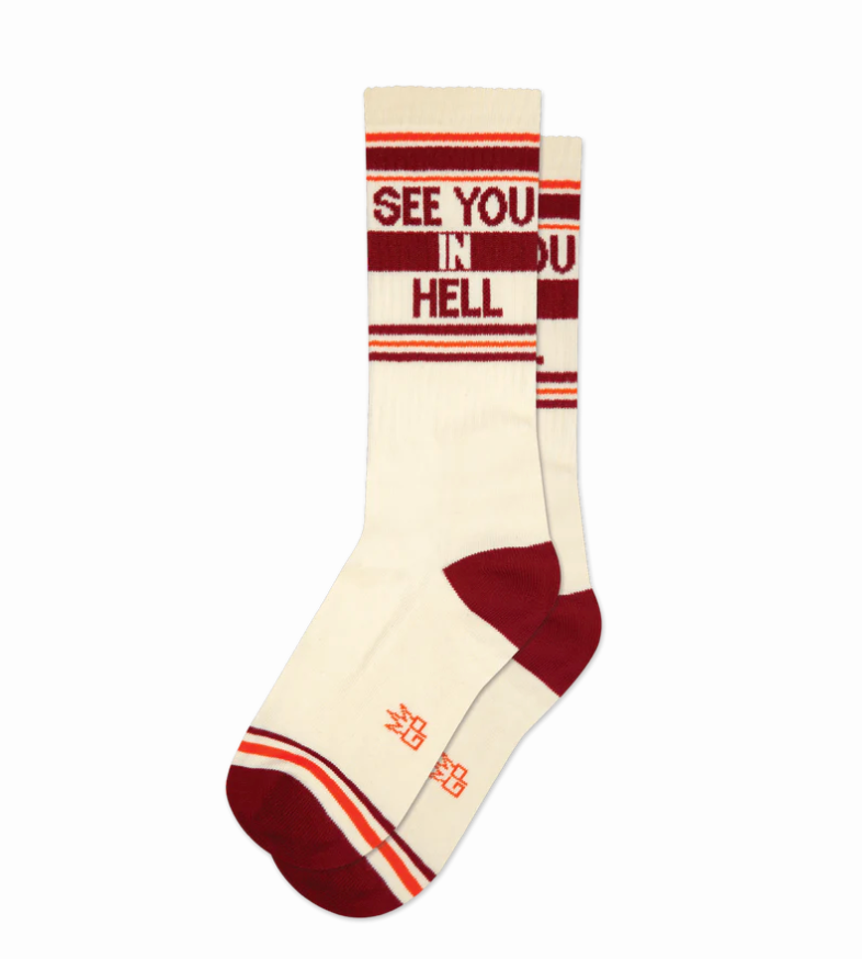 See You In Hell Gym Sock