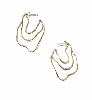 Seagrass Hoops - Brass