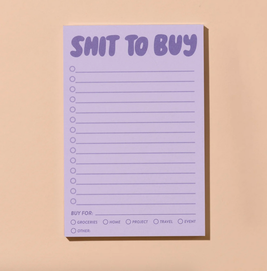 Shit To Buy Notepad