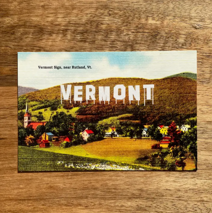 Vermont Sign Postcard