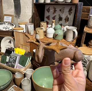 Victory Pottery Ceramic Figurine Moose