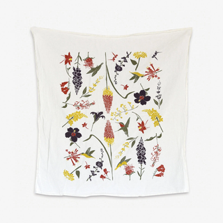 Kitchen Tea Towel - Hummingbird Garden