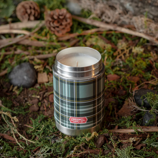 Plaid Vintage Canteen Candle - In the Pines