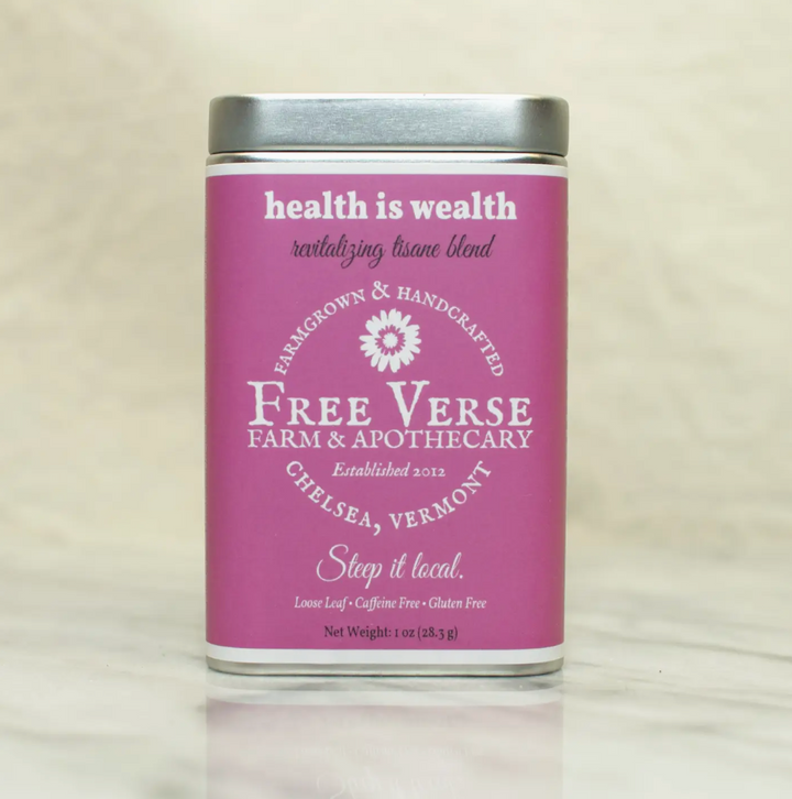 Health is Wealth Tea Tin