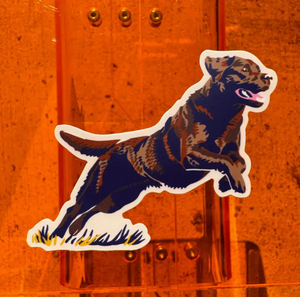 Chocolate Lab Sticker