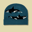 Load image into Gallery viewer, Killer Whales Knit Beanie
