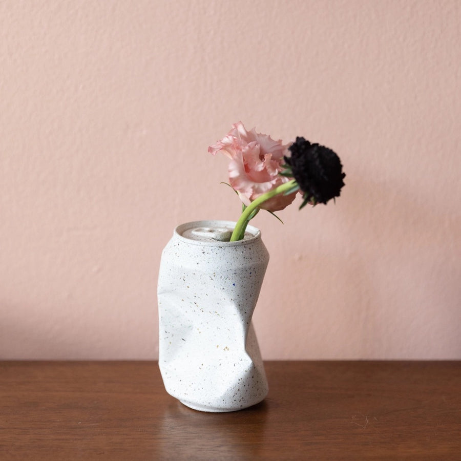 Concrete Soda Can Vase or Sculpture