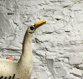 Victory Pottery Ceramic Silly Goose Figurine