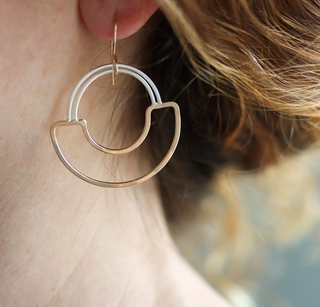 Dara Earrings - Sterling Silver &amp; 14k Gold Fill