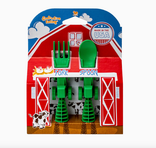 Kid's Tractor Utensils Set of 2 - Green