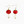 Load image into Gallery viewer, Fancy Cherry Tomato Earrings - Polymer &amp; Pearl
