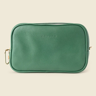 Large Leather Cosmetic Bag