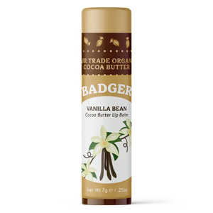 Badger Balm Cocoa Butter Lip Balm Vanilla Bean