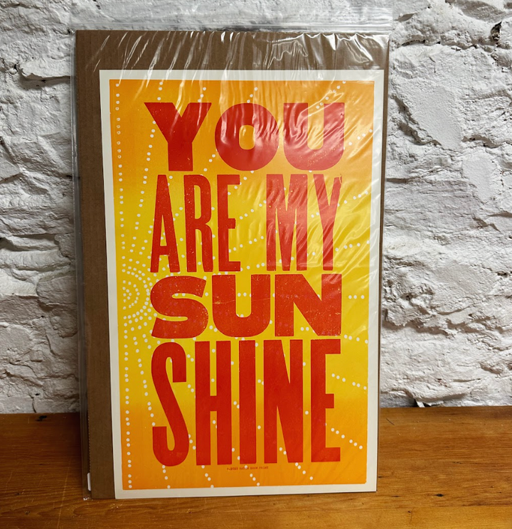 You Are My Sunshine Print - 14" x 22"