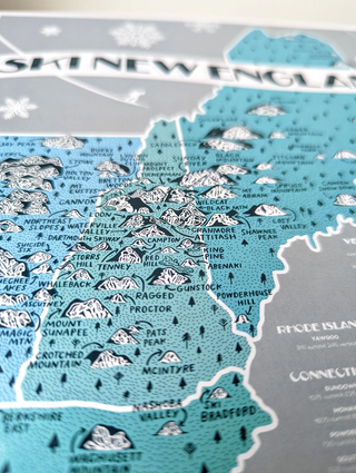 Ski New England Print 18x24