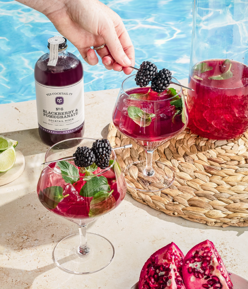 Blackberry Pomegranate Cocktail Mixer - 16oz