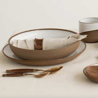 Minimalist Ceramic Pasta Bowl - Handcrafted in Vermont