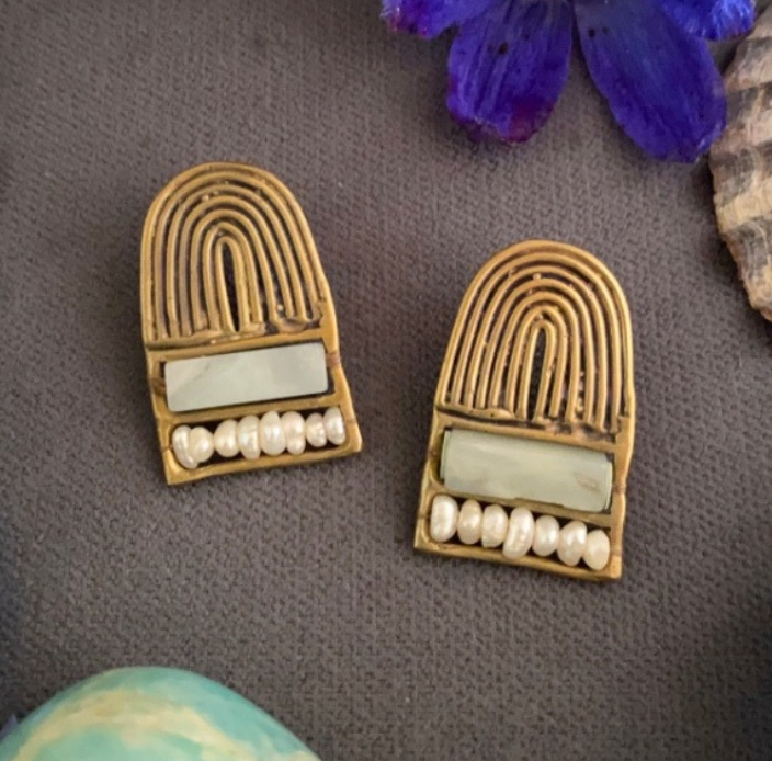 Beaded Kora Studs