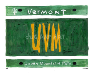 VT Plate - UVM Mini Print