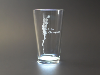 Lake Champlain Lake Life Engraved Pint Glass