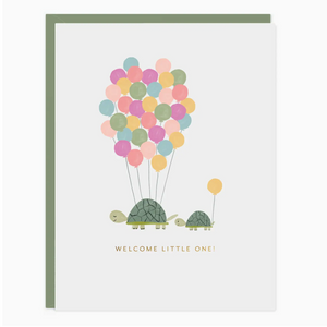 welcome baby turtles card - RR4