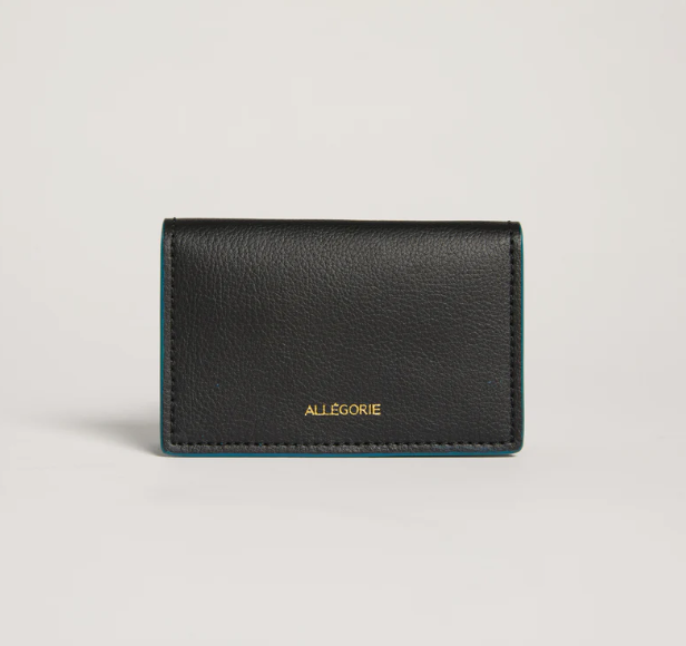 Allegorie Bifold Cardholder Apple Black / Turquoise