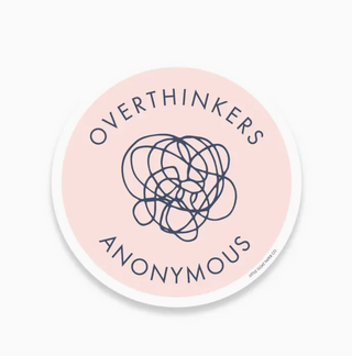 Overthinkers Anonymous Sticker