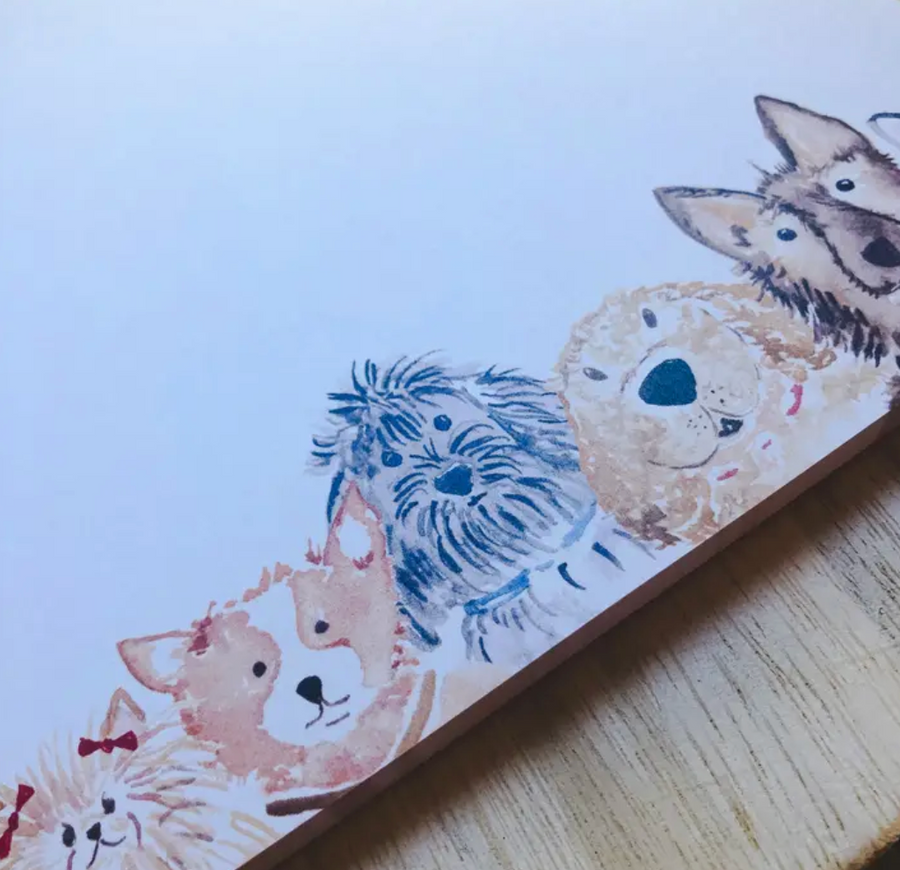 Watercolor Notepad - Dogs