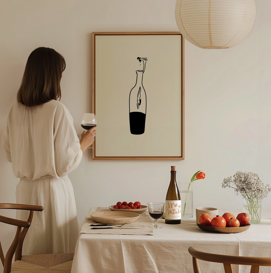 Wine Dive Print - 11x14