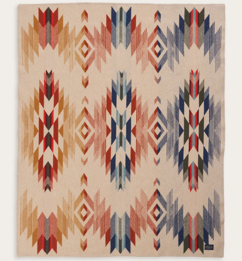Pendleton Wyeth Falls Throw Blanket - Ivory Multi ZF638