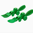 Load image into Gallery viewer, Kid&#39;s Tractor Utensils Set of 2 - Green
