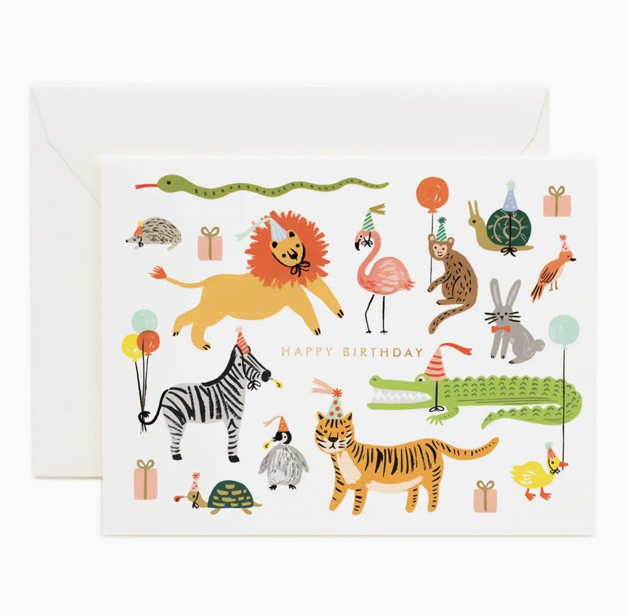 Party Animals Birthday Card - RP5