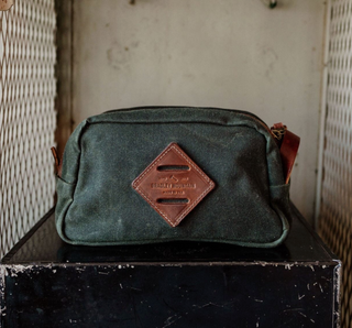 Waxed Canvas Dopp Kit - Forest
