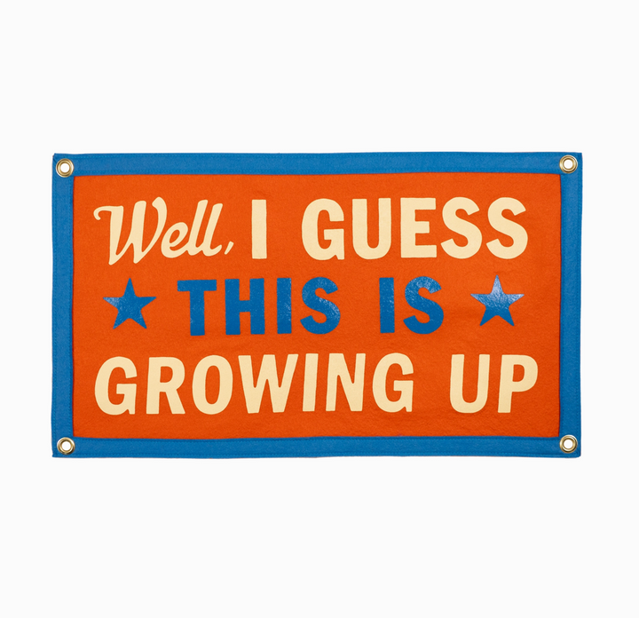 Growing Up Blink-182 Felt Camp Flag