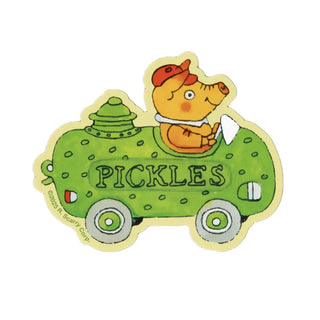 Richard Scarry Pickle Car Bumper Magnet