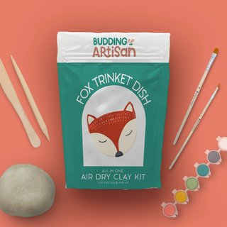 Air Dry Clay Kit Fox Trinket Dish