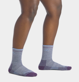 Women's Hiker Micro Crew Midweight Hiking Sock - Light Denim 1903