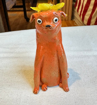 Victory Pottery Dog Vase (Assorted)