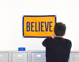 Believe Ted Lasso Wool Felt Banner