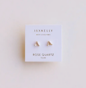 Mini Energy Stud - Rose Quartz