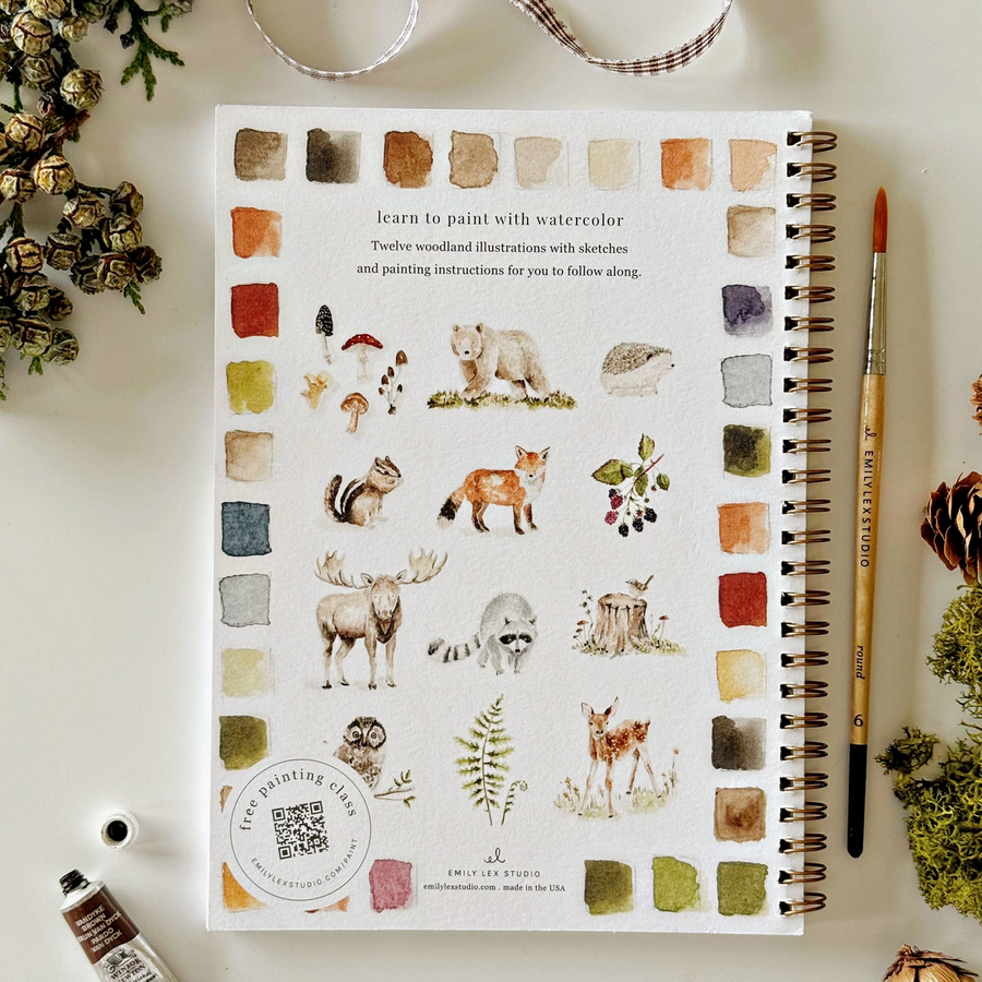 Watercolors Workbook - Woodland