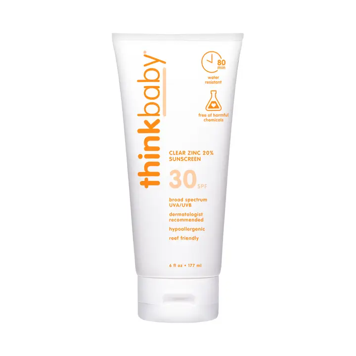 Think Baby Spf 30 Clear Zinc Sunscreen 6oz